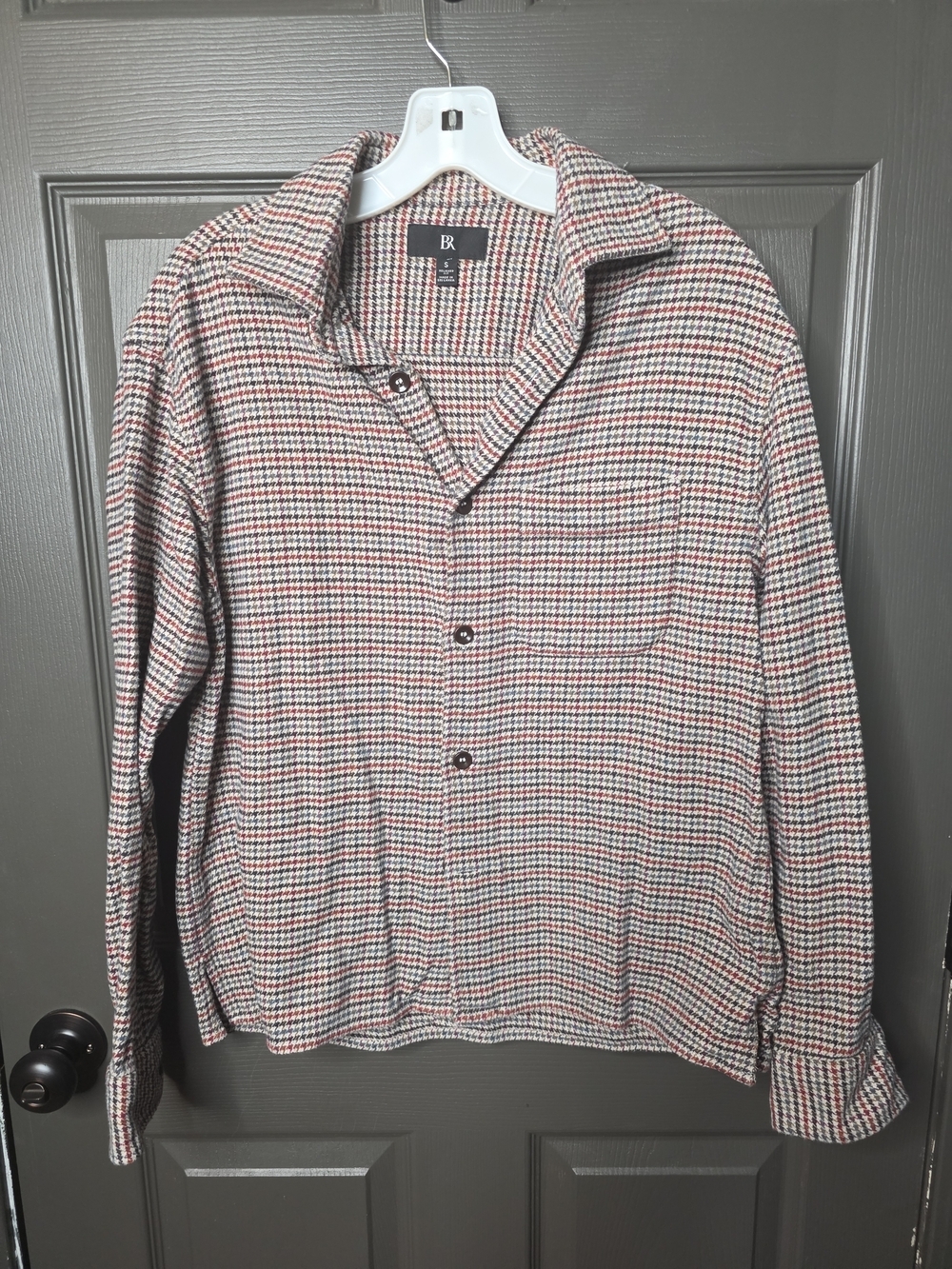 Banana Republic Plaid Knit Shacket